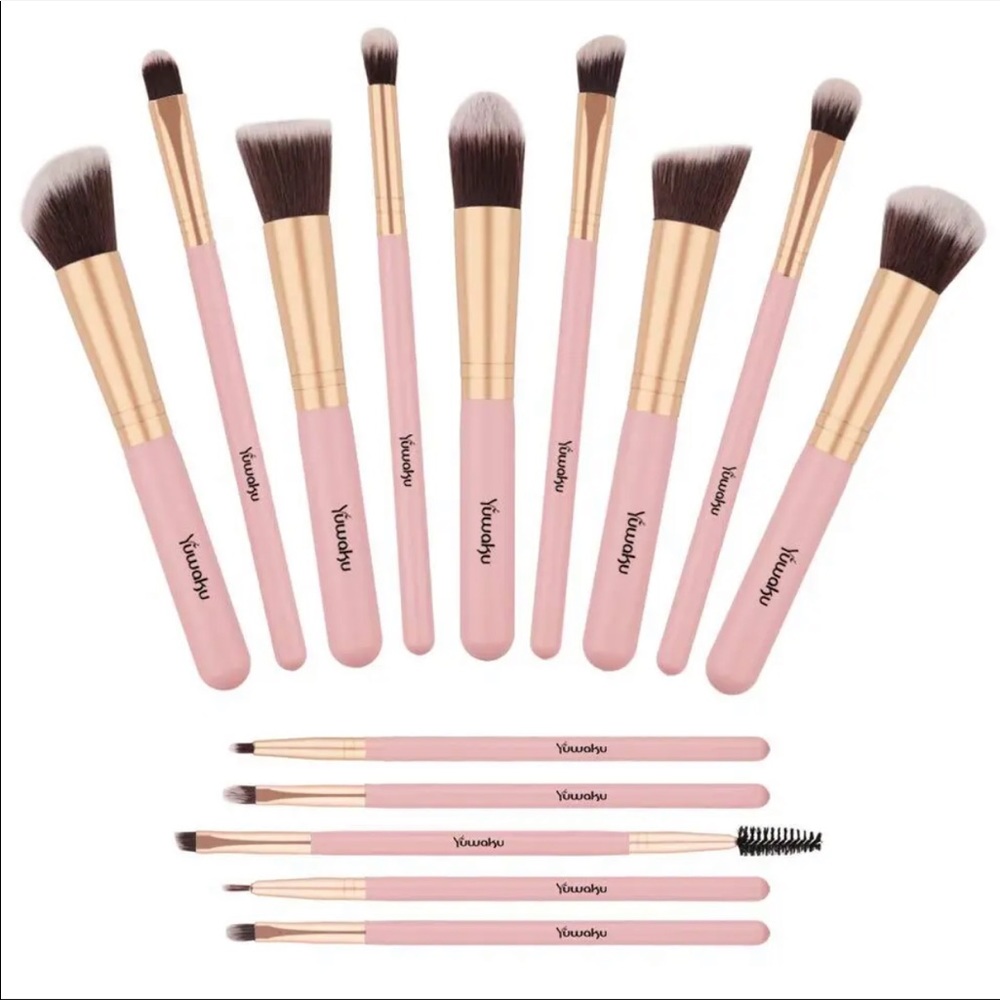 Makeup Brushes Set, Yuwaku Premium Synthetic 14pcs Kabuki Make Up Brush